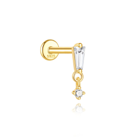 JP8054bhki-Y30   925 Silver Body Jewelry (1pc)  WT:0.33g  10mm  60258018053
