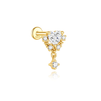 JP8059vhml-Y30   925 Silver Body Jewelry (1pc)  WT:0.52g  11.3mm  60258018053