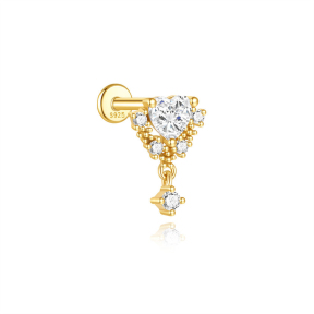 JP8059vhml-Y30   925 Silver Body Jewelry (1pc)  WT:0.52g  11.3mm  60258018053