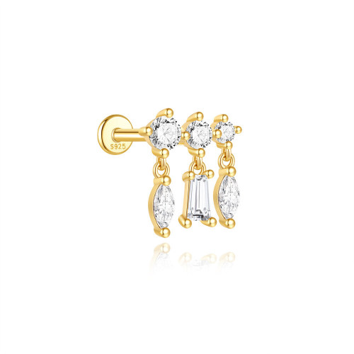 JP8061vivj-Y30   925 Silver Body Jewelry (1pc)  WT:1.02g  10*12mm  60258018053