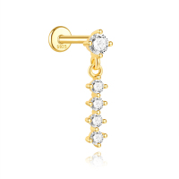 JP8064bhkj-Y30   925 Silver Body Jewelry (1pc)  WT:0.7g  4.2*17mm  60258018053