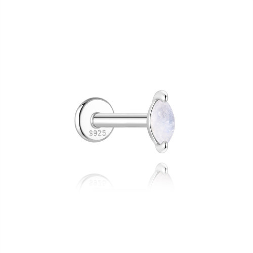 JP8068bihi-Y30   925 Silver Body Jewelry (1pc)  WT:0.25g  5.1mm  60258911660A