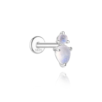 JP8070bihn-Y30   925 Silver Body Jewelry (1pc)  WT:0.35g  7.4mm  60258911660A