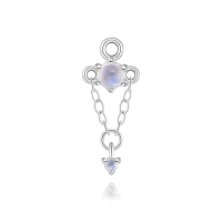 JP8074vhov-Y30   925 Silver Body Jewelry (1pc)  WT:0.26g  15.4mm  60258911660A