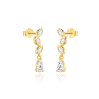 JE8130aiki-Y30  925 Silver Earrings  WT:1.38g  18mm  60255241365C 60255221054C