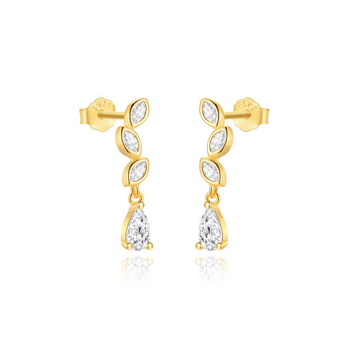 JE8130aiki-Y30  925 Silver Earrings  WT:1.38g  18mm  60255241365C 60255221054C