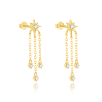JE8133ajal-Y30  925 Silver Earrings  WT:1.38g  29*7.5mm  60255241365C 60255221054C