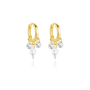 JE8202ajho-Y30  925 Silver Earrings  WT:1.4g  21mm  60256301775C