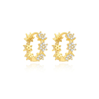 JE8222bjja-Y30  925 Silver Earrings  WT:1.68g  12*4mm  60255531571C 60255541372C