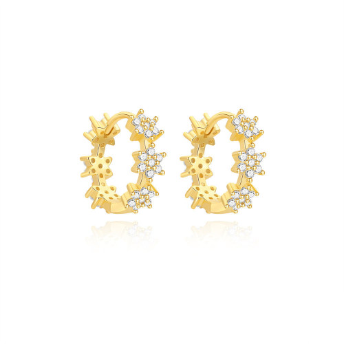 JE8222bjja-Y30  925 Silver Earrings  WT:1.68g  12*4mm  60255531571C 60255541372C