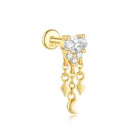 JP8080vhnv-Y30  925 Silver Body Jewelry  (1pc)  WT:0.75g  5*14.7mm  20250202