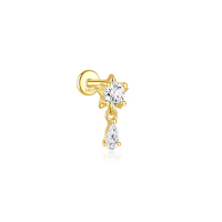 JP8083bhjl-Y30  925 Silver Body Jewelry  (1pc)  WT:0.45g  11.6mm  20250202