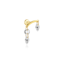 JP8085bhhm-Y30  925 Silver Body Jewelry  (1pc)  WT:0.48g  10*13mm  20250202