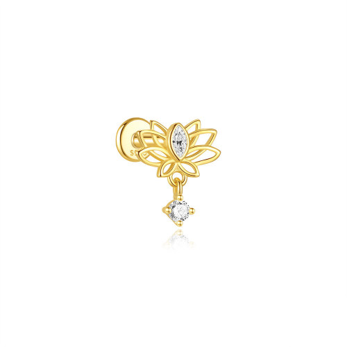 JP8087ahjb-Y30  925 Silver Body Jewelry  (1pc)  WT:0.51g  8.8*9.5mm  20250202