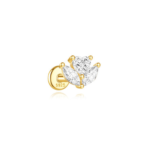 JP8089bhio-Y30  925 Silver Body Jewelry  (1pc)  WT:0.38g  6.7*5.3mm  20250202