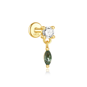 JP8099vhoo-Y30  925 Silver Body Jewelry  (1pc)  WT:0.46g  3*10.5mm  60253308140 60253348910 60253368470