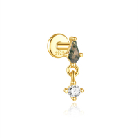 JP8101vhno-Y30  925 Silver Body Jewelry  (1pc)  WT:0.38g  3.2*10.2mm  60253308140 60253348910 60253368470