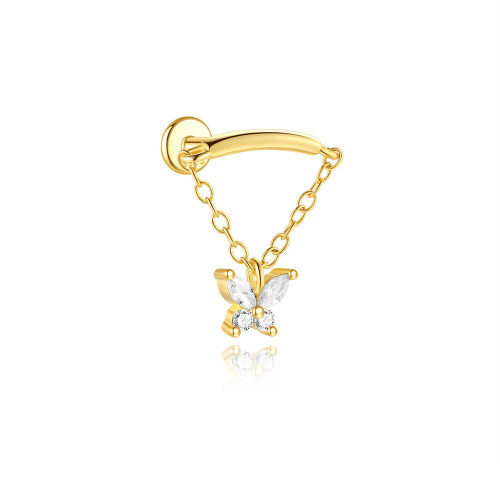 JP8115vhlk-Y30  925 Silver Body Jewelry  (1pc)  WT:0.61g  11.3*14mm  60252418434C