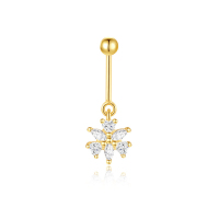 JP8140bhkk-Y30  925 Silver Body Jewelry  (1pc)  WT:0.6g  20*7.5mm  60254570009C 60254580009C