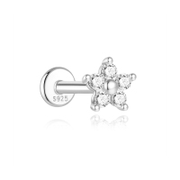 JP8144vhmj-Y30  925 Silver Body Jewelry  (1pc)  WT:0.29g  5.1mm  M60200409030A M60200438020A