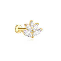 JP8150vhmv-Y30  925 Silver Body Jewelry  (1pc)  WT:0.58g  9.8*7.7mm  60253738096C 60253779660C 60253818016C