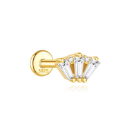 JP8157bhil-Y30  925 Silver Body Jewelry  (1pc)  WT:0.36g  6.6*4.1mm  60253738096C 60253779660C 60253818016C