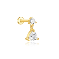 JP8159vhnv-Y30  925 Silver Body Jewelry  (1pc)  WT:0.71g  12.4*5mm  60253738096C 60253779660C 60253818016C