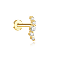 JP8160bhia-Y30  925 Silver Body Jewelry  (1pc)  WT:0.33g  9.1mm  60253738096C 60253779660C 60253818016C
