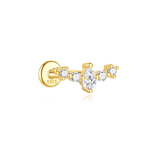 JP8161bhil-Y30  925 Silver Body Jewelry  (1pc)  WT:0.37g  10mm  60253738096C 60253779660C 60253818016C