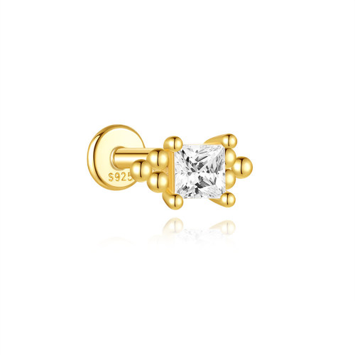 JP8165ahjb-Y30  925 Silver Body Jewelry  (1pc)  WT:0.5g  7.5mm  60253897037C 60253857017C 60253888001C