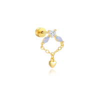 JP8181vivn-Y30  925 Silver Body Jewelry  (1pc)  WT:0.9g  11*16mm  60254490012C 60254500012C 60254510012C