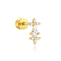 JP8186bhjj-Y30  925 Silver Body Jewelry  (1pc)  WT:0.6g  4*8.5mm  60254490012C 60254500012C 60254510012C