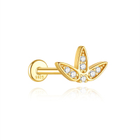 JP8195ahlv-Y30  925 Silver Body Jewelry  (1pc)  WT:0.58g  10*6.5mm  60254255870C 60255810847C 60255820862C 60255890765