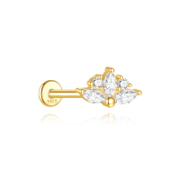 JP8196vhkl-Y30  925 Silver Body Jewelry  (1pc)  WT:0.64g  10*6mm  60254255870C 60255810847C 60255820862C 60255890765