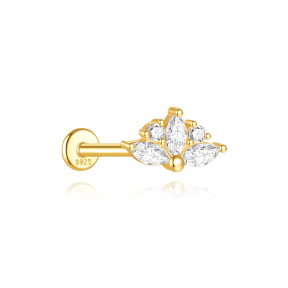 JP8196vhkl-Y30  925 Silver Body Jewelry  (1pc)  WT:0.64g  10*6mm  60254255870C 60255810847C 60255820862C 60255890765
