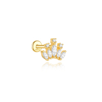 JP8203bhki-Y30  925 Silver Body Jewelry  (1pc)  WT:0.6g  9.2*7.6mm  60254128110C 60255850949C 60255840757C 60255448360