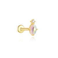 JP8210bhjo-Y30  925 Silver Body Jewelry  (1pc)  WT:0.45g  4*8mm  60254128110C 60255850949C 60255840757C 60255448360
