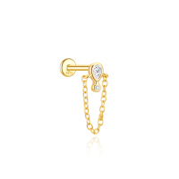 JP8216bhil-Y30  925 Silver Body Jewelry  (1pc)  WT:0.55g  5.6*14.5mm  60254128110C 60255850949C 60255840757C 60255448360