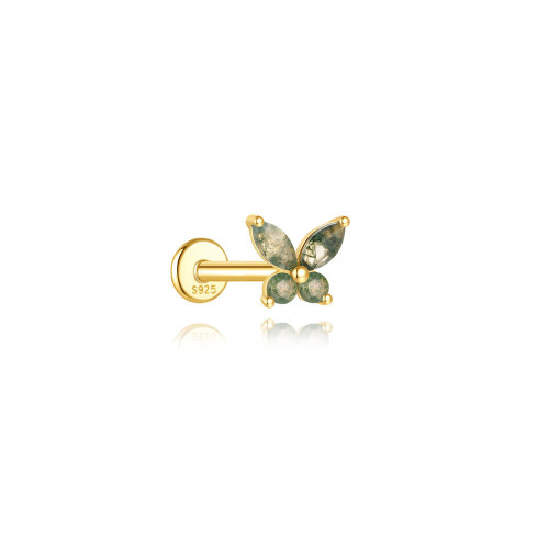 JP8245vina-Y30  925 Silver Body Jewelry  (1pc)  WT:0.48g  6*7mm  60256391115 60256416460 60256798250