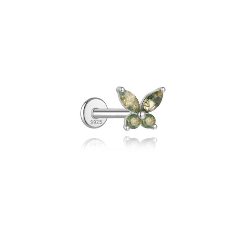 JP8246vina-Y30  925 Silver Body Jewelry  (1pc)  WT:0.48g  6*7mm  60256391115 60256416460 60256798250