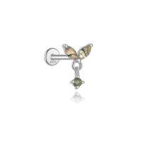 JP8248aijo-Y30  925 Silver Body Jewelry  (1pc)  WT:0.48g  7*10mm  60256391115 60256416460 60256798250