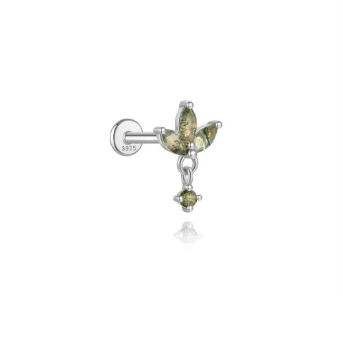 JP8250aipp-Y30  925 Silver Body Jewelry  (1pc)  WT:0.67g  8*12.5mm  60256391115 60256416460 60256798250