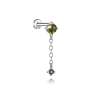 JP8254aijo-Y30  925 Silver Body Jewelry  (1pc)  WT:0.6g  5.5*21mm  60256391115 60256416460 60256798250