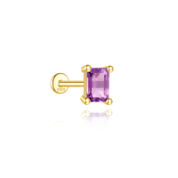 JP8255ainl-Y30  925 Silver Body Jewelry  (1pc)  WT:0.7g  4*6mm  G60202446230C