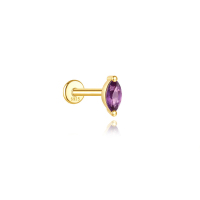 JP8256aiil-Y30  925 Silver Body Jewelry  (1pc)  WT:0.5g  2.5*5mm  G60202446230C