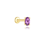 JP8257aiji-Y30  925 Silver Body Jewelry  (1pc)  WT:0.5g  3*5mm  G60202446230C