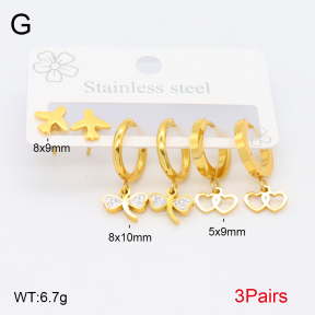 2E4004244vbpb-765  Stainless Steel Earrings
