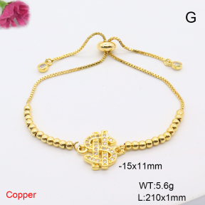 F6B406429ablb-L017  Fashion Copper Bracelet