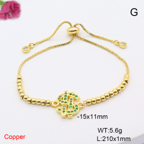F6B406430ablb-L017  Fashion Copper Bracelet