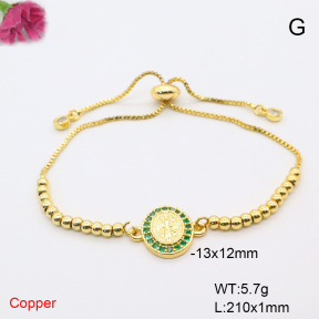 F6B406433ablb-L017  Fashion Copper Bracelet